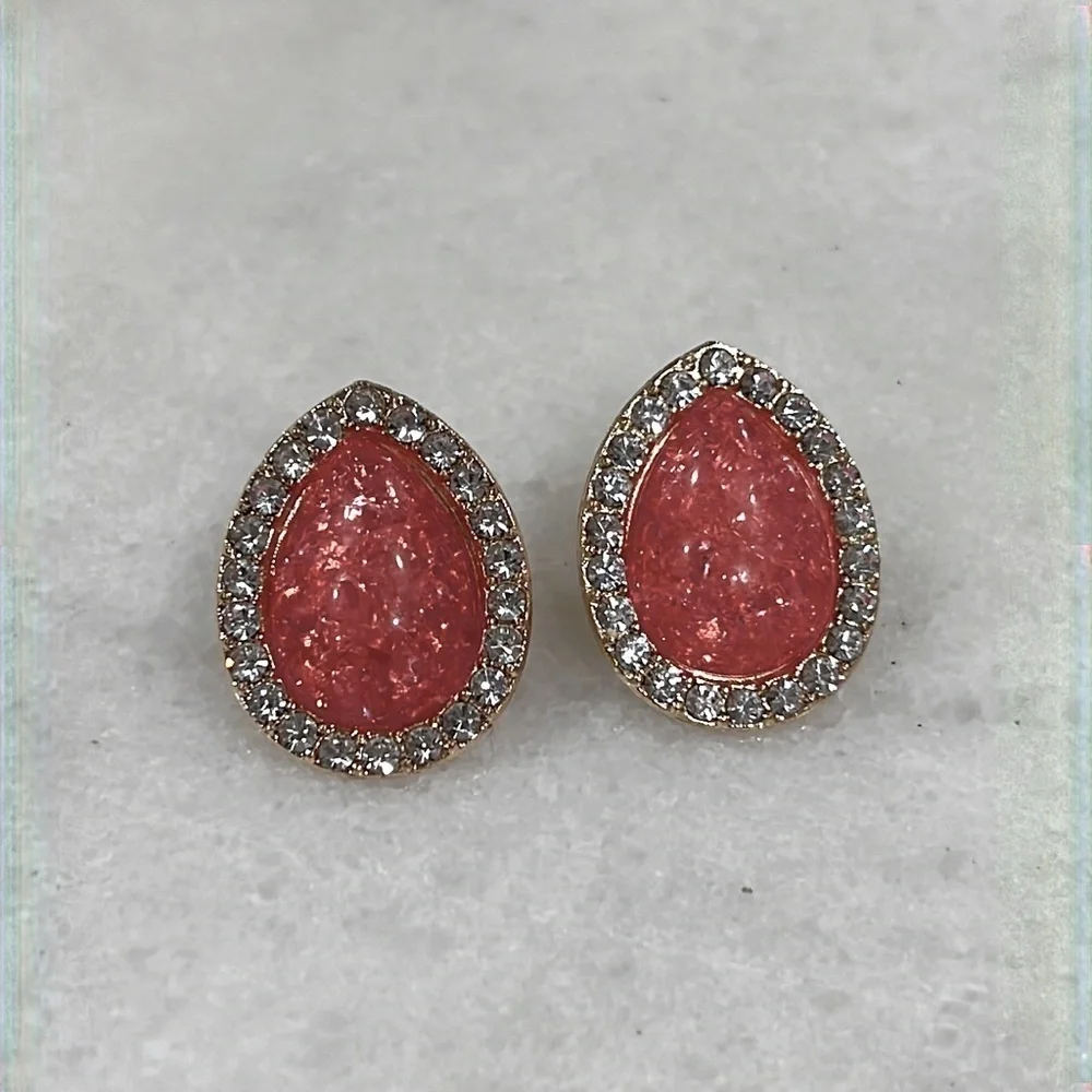 Crystal Ballroom Jelly Rhinestone Earrings